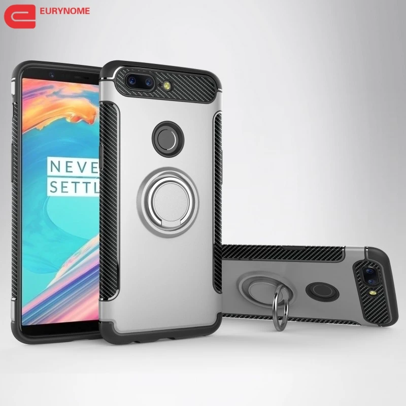 

Case For Oneplus 5t Cover Shockproof Magnetic Bracket Finger Ring TPU Kickstand Cover For Oneplus 5 5T Case Screen Film Pen