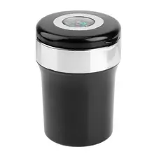 Портативный светодиодный светильник Пепельница автомобильная сигарета пепельница цилиндр держатель ж/компас