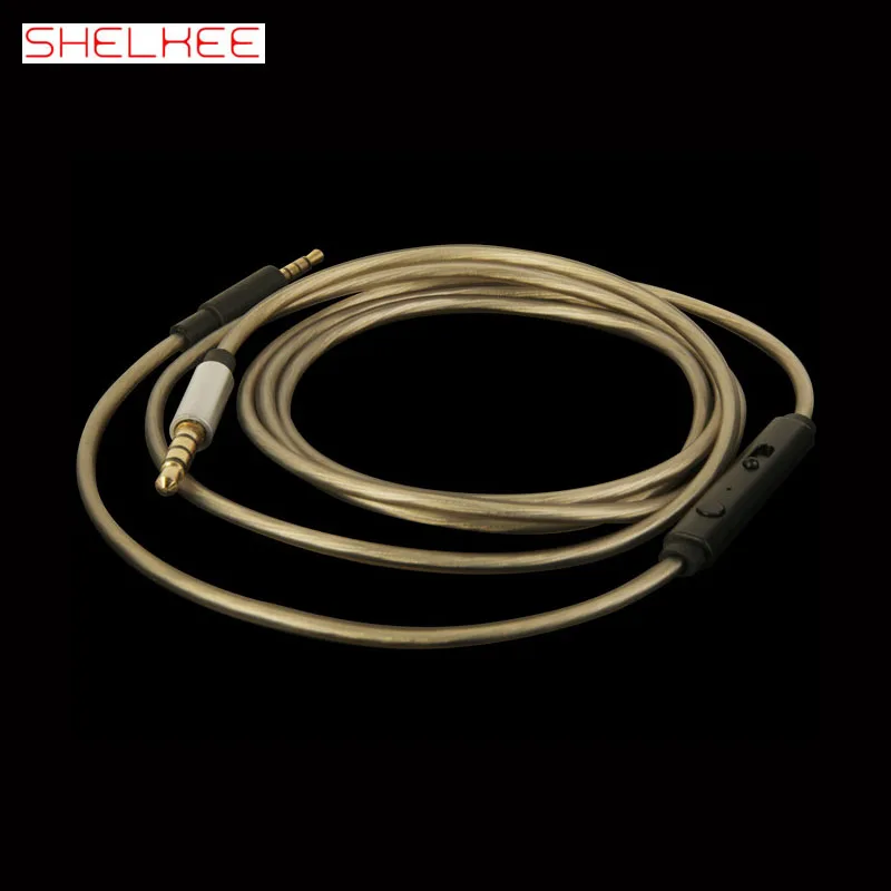 SHELKEE High quality upgrade audio cable cord Line For Bose QC25 QC35 OE2 OE2i AE2 AE2i headphone Cable With Mic Volume Control