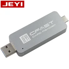 JEYI CFast Card Reader USB3.0 USB3.1 TYPE-C TYPE-A Dual Port USB-A USB-C Portable CFast2.0 Reader USB3.1 GEN2 10Gbps