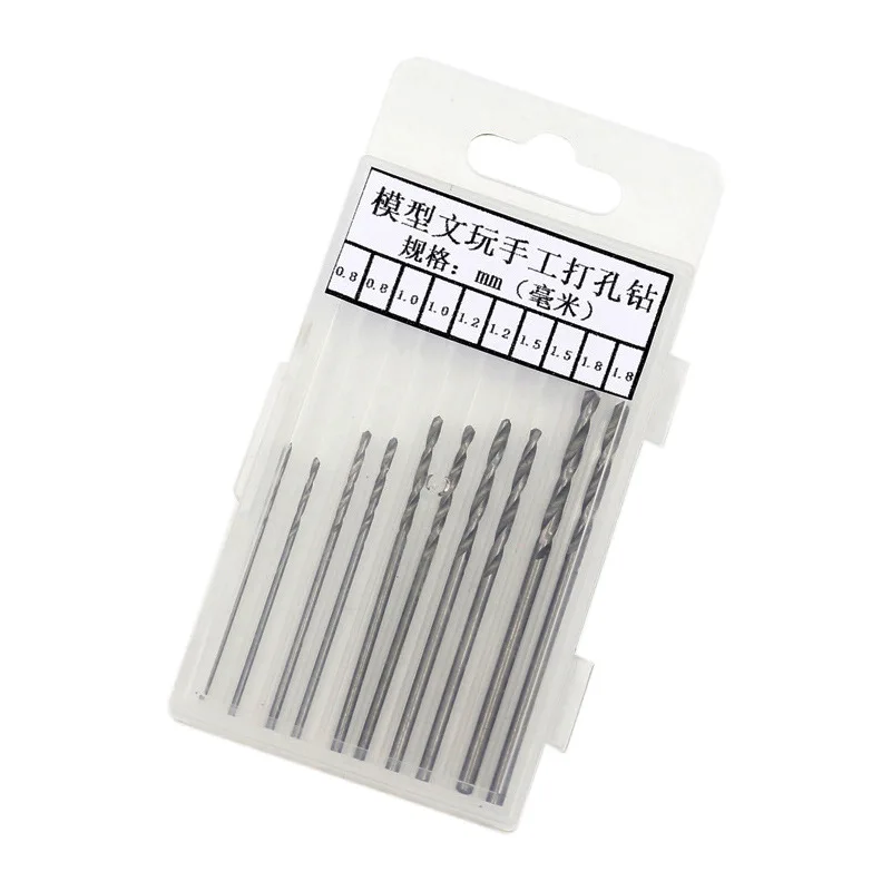10PCS/set Steel Twist HSS Drill Bit Set 0.8mm-3mm Cobalt Straight Shank Electric Drill Bit Power Tools For Dremel Rotary Tool 10PCS/set Steel Twist HSS Drill Bit Set 0.8mm-3mm Cobalt Straight Shank Electric Drill Bit Power Tools For Dremel Rotary Tool