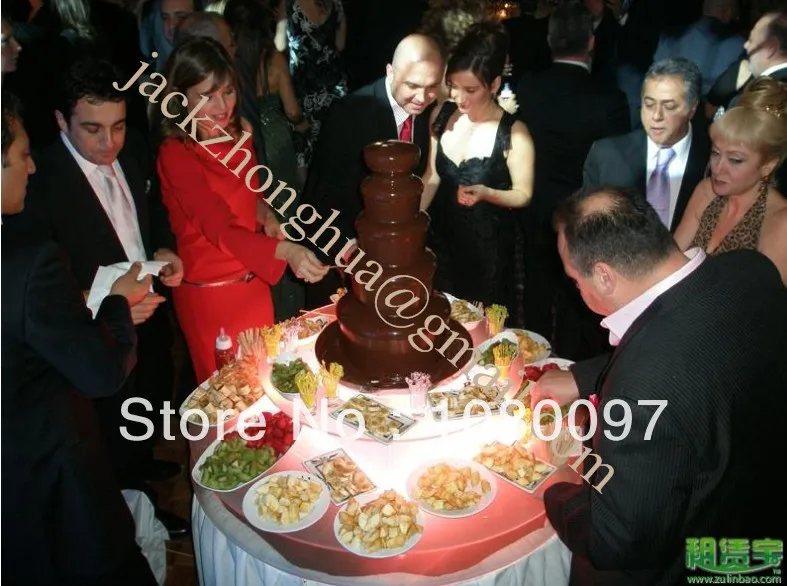 110v 220v Electric 7 tires 103cm height chocolate fountain fondue Chocolate Fountain Machine Chocolate melting furnace