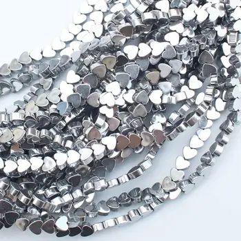 

Natural Hematite plated color heart shape 15inch per strand ,