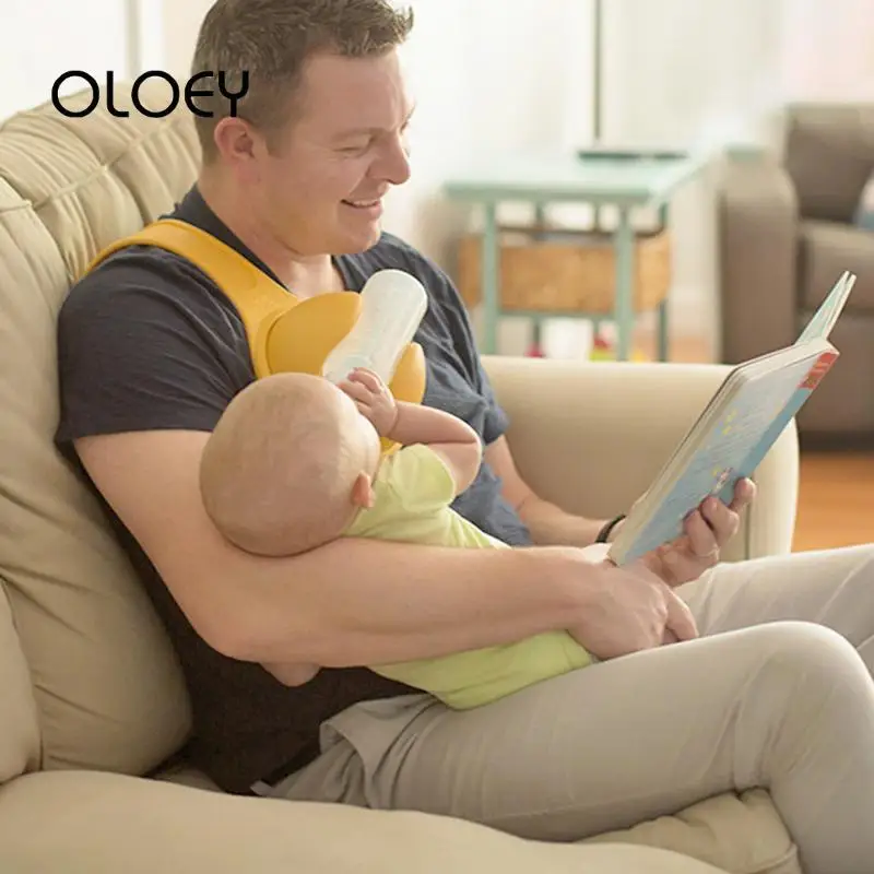 

OLOEY Hand Free Baby Bottle Holder Anti-slip Strap Leash Feeding Fixing Accessories Baby Freely Rotatable Feeding Bottle Holder