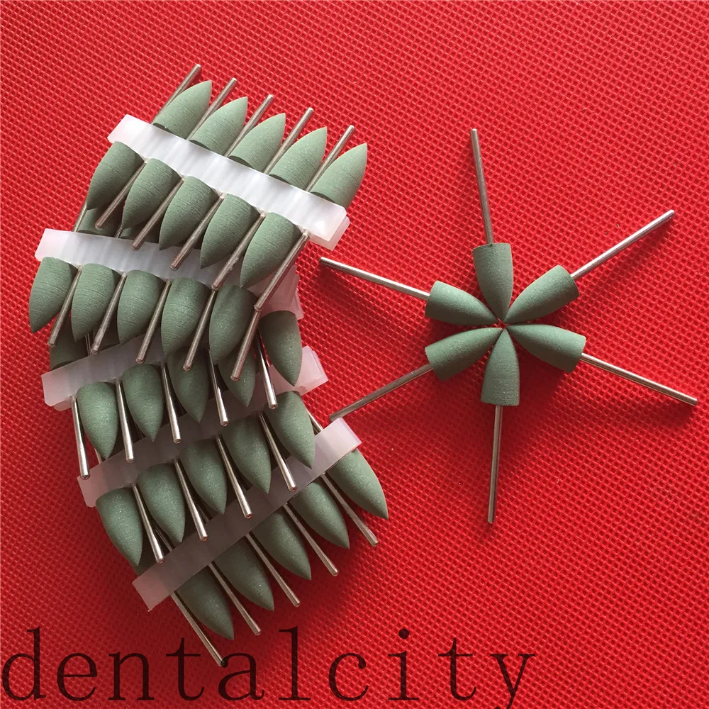 New 50PCS Green SILICONE polishers 2.35mm Diamond polishing Burs | Красота и здоровье