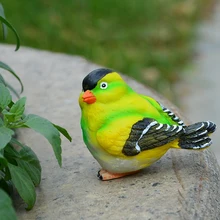 10 Стиль животное птица украшение, статуэтка с железным кольцом милые птицы полимерные садовые изделия дизайн Ландшафтная Скульптура фестиваль Декор