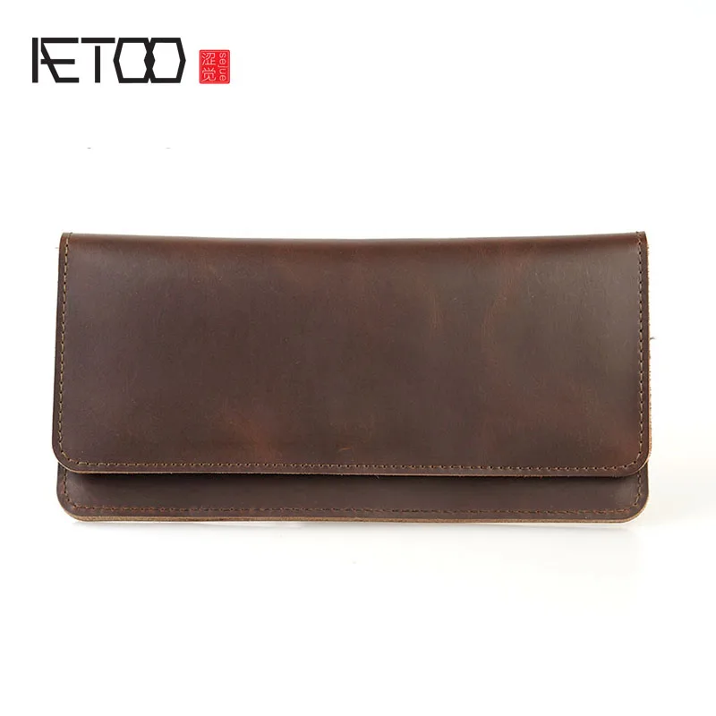 

AETOO Take a Photo Wallet Long Wallet mad Mapiduo notes folder function manual Vintage wallet