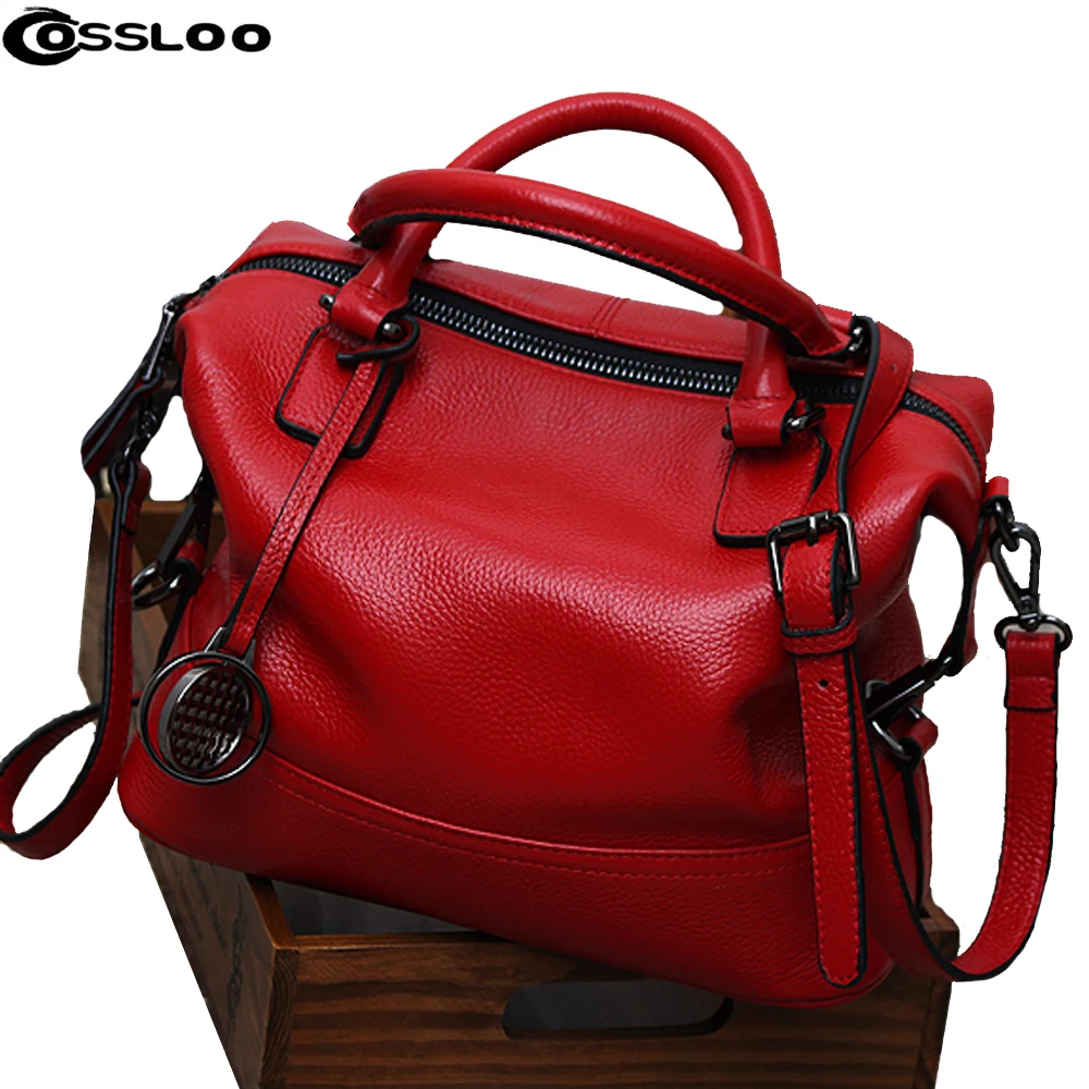 Women Genuine Leather Handbag Spring Boston Designer Women Handbag Tote Shoulder Bag Ladies Purse Casual Satchel Capacity Bolsa Women Genuine Leather Handbag Spring Boston Designer Women Handbag Tote Shoulder Bag Ladies Purse Casual Satchel Capacity Bolsa