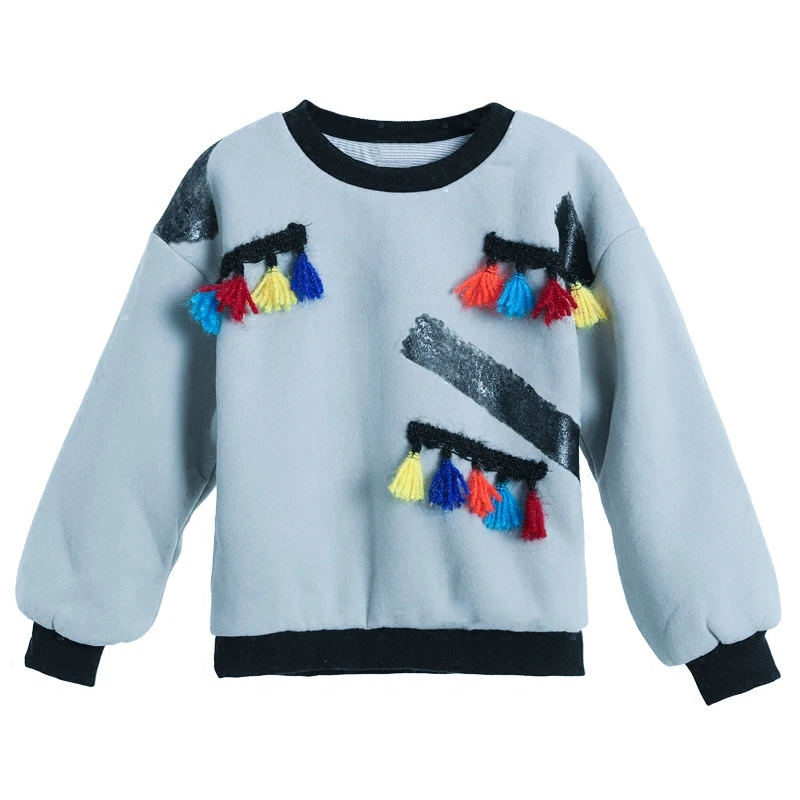 4 13 Years Winter Girls Clothes Cotton T Shirt Kids Teens Long Sleeve O