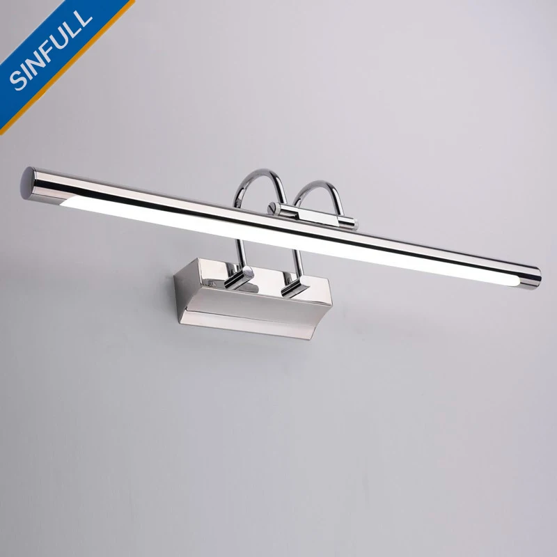 Waterproof Mirror Led Lamp Stainless Steel Bathroom Led Wall Light