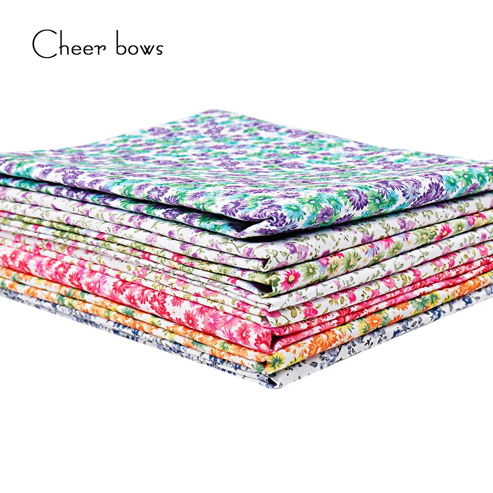 

45CM*150CM Colorful Flowers Printed Fabric DIY Handmade Materials Apparel Sewing Fabric Home Textile Clothes Garment Decorative