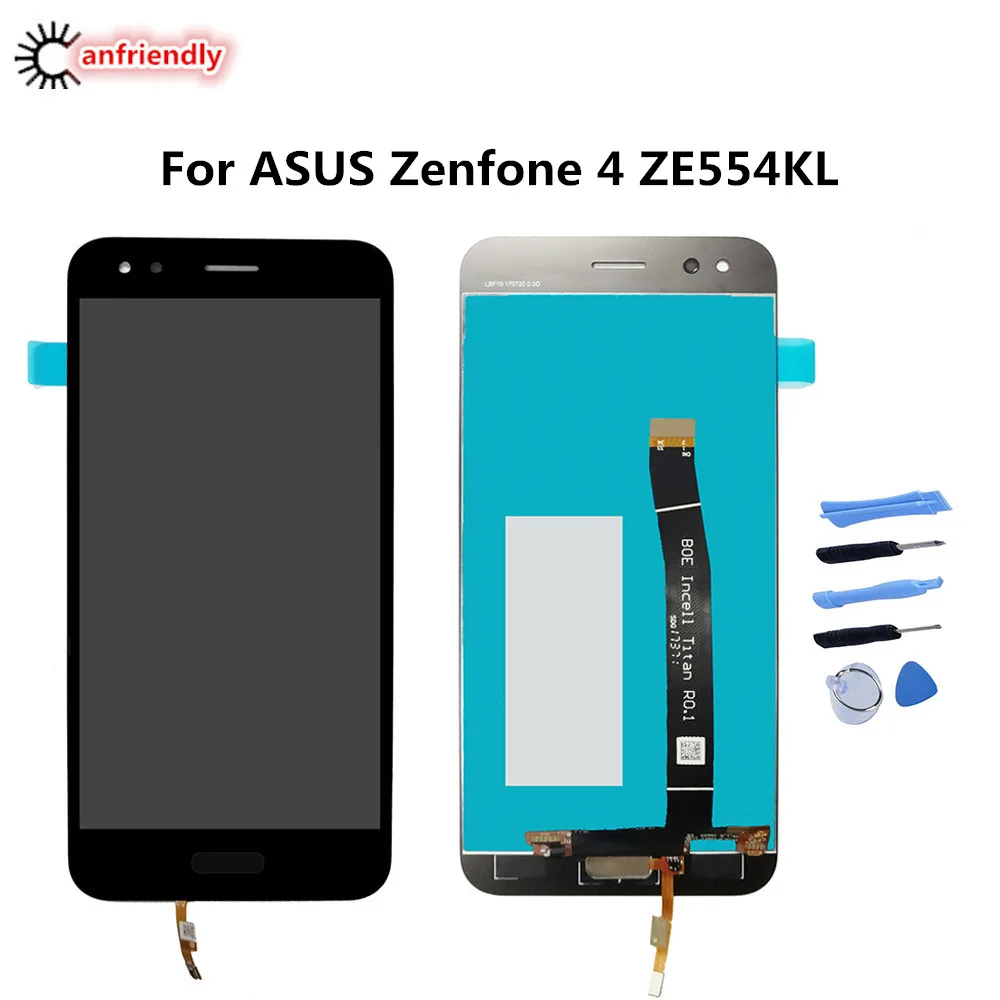 Для ASUS Zenfone 4 ZE554KL ЖК дисплей + сенсорный экран ремонт дигитайзер в сборе
