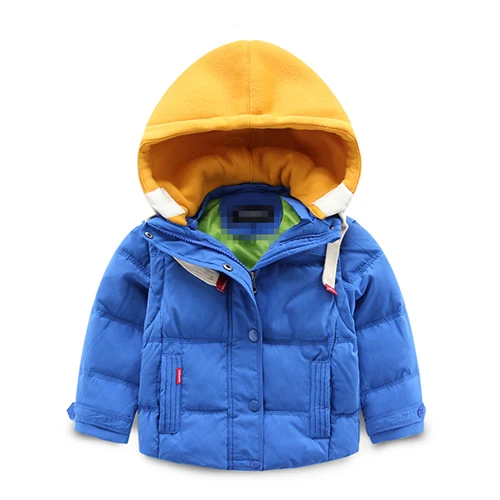2016 new baby children winter jacket hooded peach boy wear thick warm down jacket