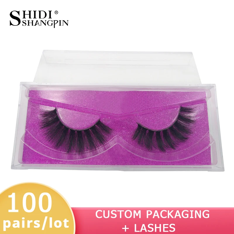 

100 Pairs customize lashes mink eyelashes custom logo mink lashes private label false eyelashes lashes custom packaging makeup