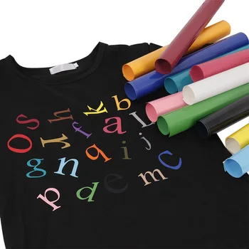 

SUNICE X-mas Gift PVC Heat Transfer Vinyl 50cmX100cm Sheet Vinyl Iron-On Transfer Heat Press DIY Design for T-Shirts Festival