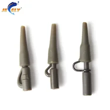 50pcs Fishing heavy duty clips carp fishing safety lead clip or with pin & tail rubber carp fishing rigs