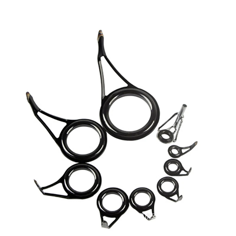 

1pcs 4 Size Fishing Rod Guide Stainless Steel & Ceramic Tip Top Ring Circle Pole Repair Kit Set Fishing Fishing Accessories