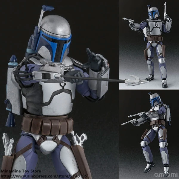DISNEY Star Wars Jango Fett 15 см фигурку модель осанки коллекция украшений аниме фигурка