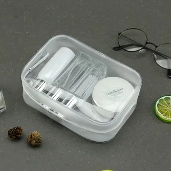 

Transparent PVC Cosmetic Bag Waterproof Women Travel Bags Clear Wash Organizer Pouch Beauticians Makeup Case Accessories