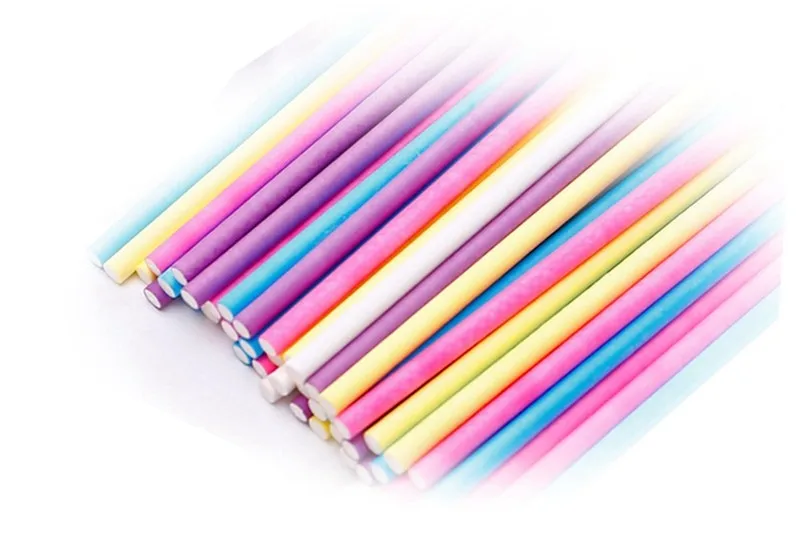 Colorful Cake Pop Lollipop Stick Paper Lollypops Candy Chocolate Sugar Pen Dessert Decoration Tools Bakery Accessories 10CM, Cake Pop Lollipop Stick (5)