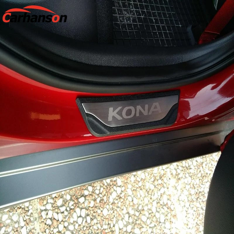 Автомобильный Стайлинг для hyundai Kona аксессуары из нержавеющей стали Обрезка