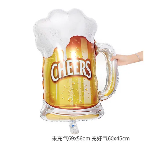 FFLACELL Decoration Balloon Champagne Cup Balloons Foil Balloon