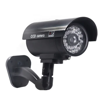 bullet Поддельные пустышки CCTV камера пуля водонепроницаемый открытый Крытый безопасности камеры наблюдения солнечный светильник со светодиодной подсветкой - Цвет: bullet
