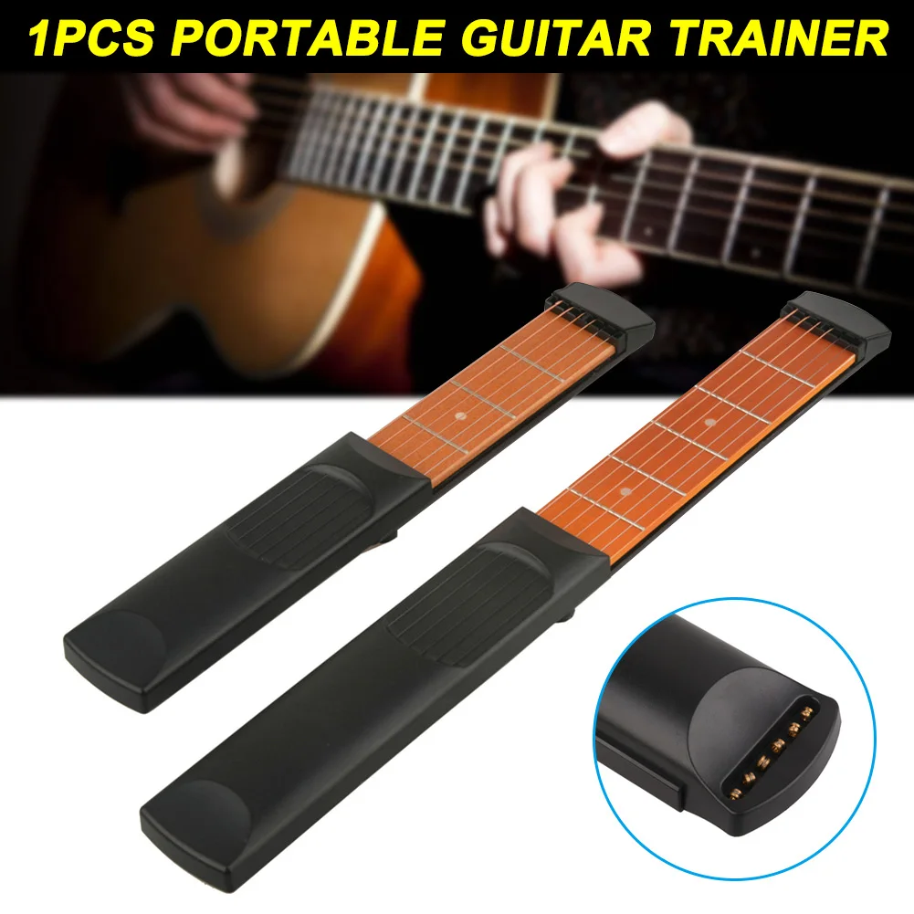 

1pcs Portable Pockets Guitar Bass Practice Tool 6 String Gadget Chord Trainer YS-BUY
