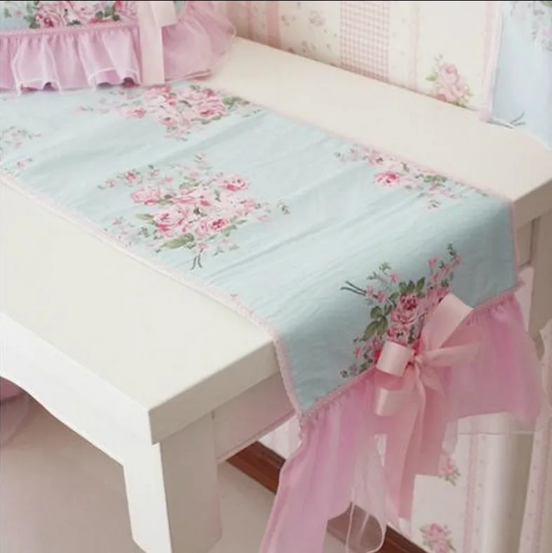 30*160 см принцесса сладкий кружева бегун стол обеденный коврик для девочек комната дома Dec оптом хлопок FG183