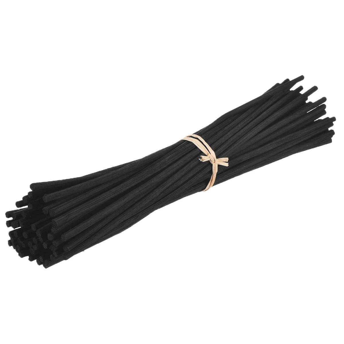 50pcs Mayitr Black Fragrance Oil Diffuser Rattan Reed Replacement Stick Bedroom Bathroom Home Decor