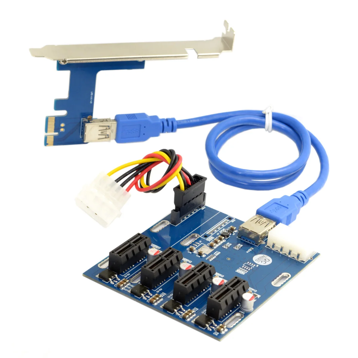 60cm PCI-E Express 1X To 16X Riser Card USB 3.0 PCI-E Riser Adapter