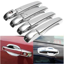 ABS Chrome Stylings Rear Car Exterior Outside Door Handle Cover Moldings With Intelligent Key for Jeep Grand Cherokee 2011-2015