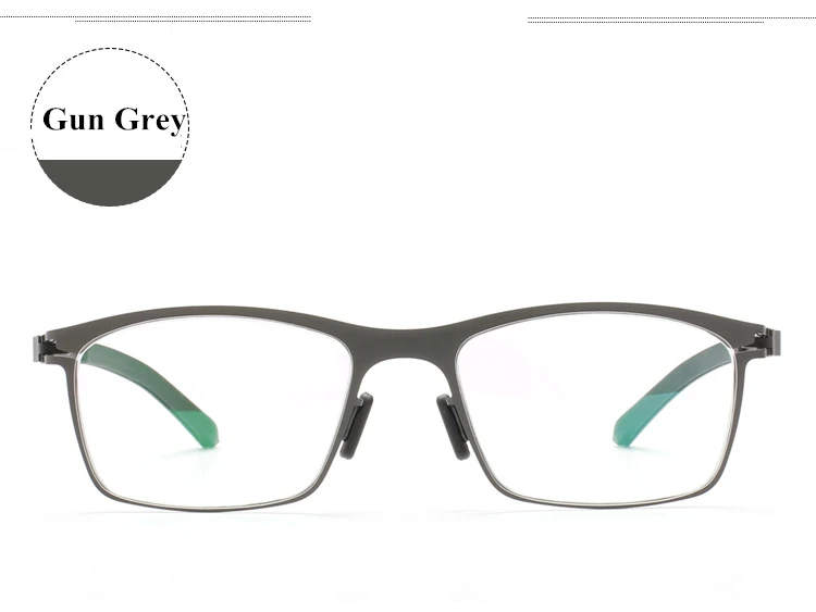 Немецкие брендовые дизайнерские оправы для очков из нержавеющей стали, мужские прямоугольные оптические очки для близорукости, Женские оправы для очков Oculos De Grau