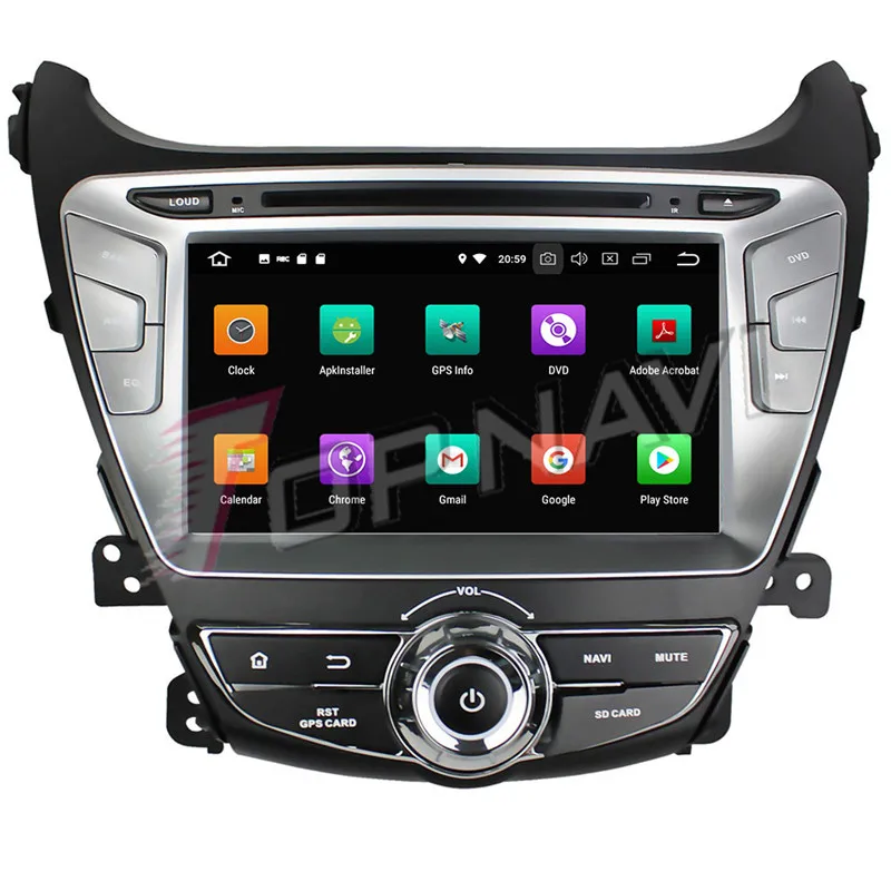 2 din android car gps navigation For Hyundai Elantra 2014