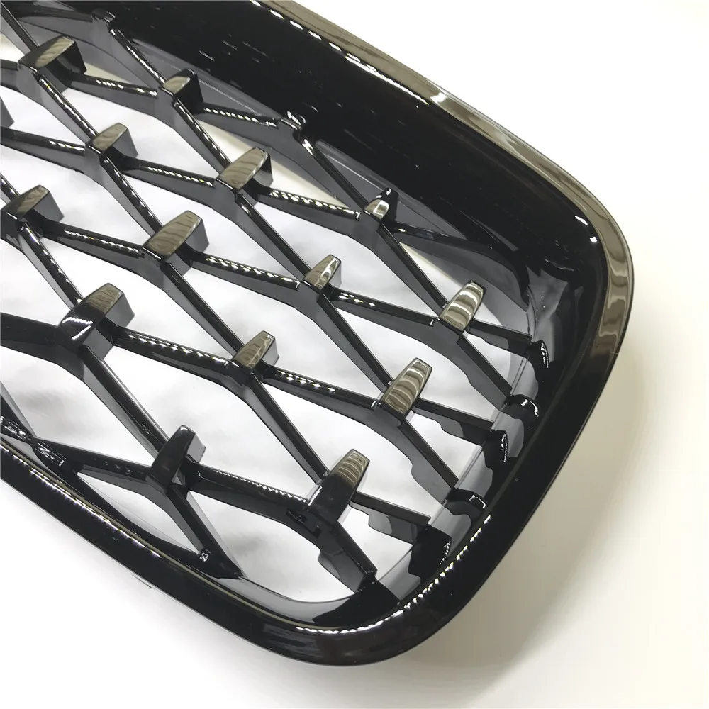 For Bmw F10 F11 F18 Car Front Grill Newest Diamond Style 2010- One Pair Abs 5 Series F10 Mesh Grill