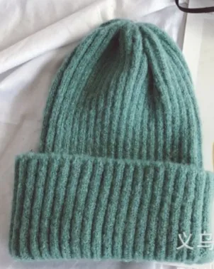 Детская вязаная шапка карамельного цвета для маленьких мальчиков; теплые зимние шапки для детей; шапка для маленьких девочек; Casquette; детская шапочка; - Цвет: dark green
