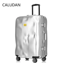 Алюминиевая рама+ PC сломанный багаж на колесиках чехол для чемодана, мужской чемодан на колесиках, Женская многоколесная переноска, Nniversal коробка на колесиках