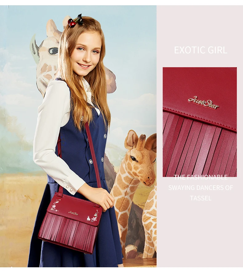 Just star women leather crossobody bag 2