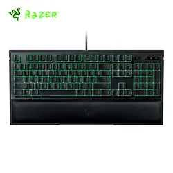 Razer Ornata мембранная игровая клавиатура 104 ключей зеленый черный свет с средней высоты брелки для запястья с эргономичным дизайном