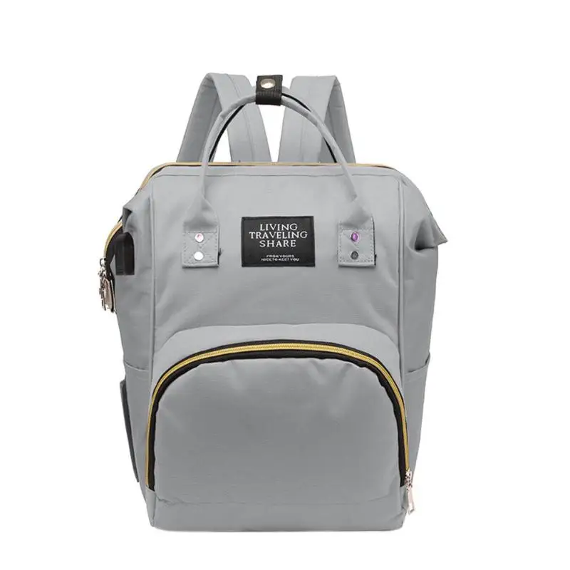 Большой емкости подгузник сумка рюкзак Детская сумка женская Мумия Материнство USB порт путешествия рюкзак Desinger для ухода за ребенком