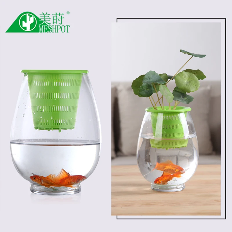 Meshpot 5PCS Colorful Plastic Hydroponics Basket Net Cup Mesh Pot Home Decoration  &Customization Inner Dia. 8cm