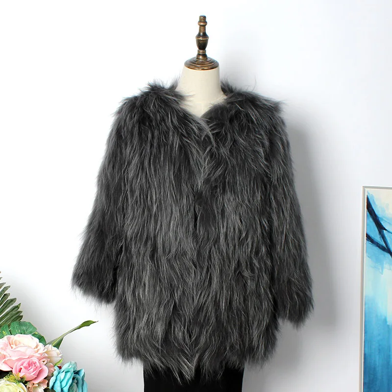 Tricoté Parkas Chaud Causal Raton 5 Réel De 2 Veste 4 D'hiver Femmes Mode Nouvelle 3 2018 Naturel 1 Laveur Épais Longue Manteau 6 Parka Survêtement Fourrure xaZOyTfw