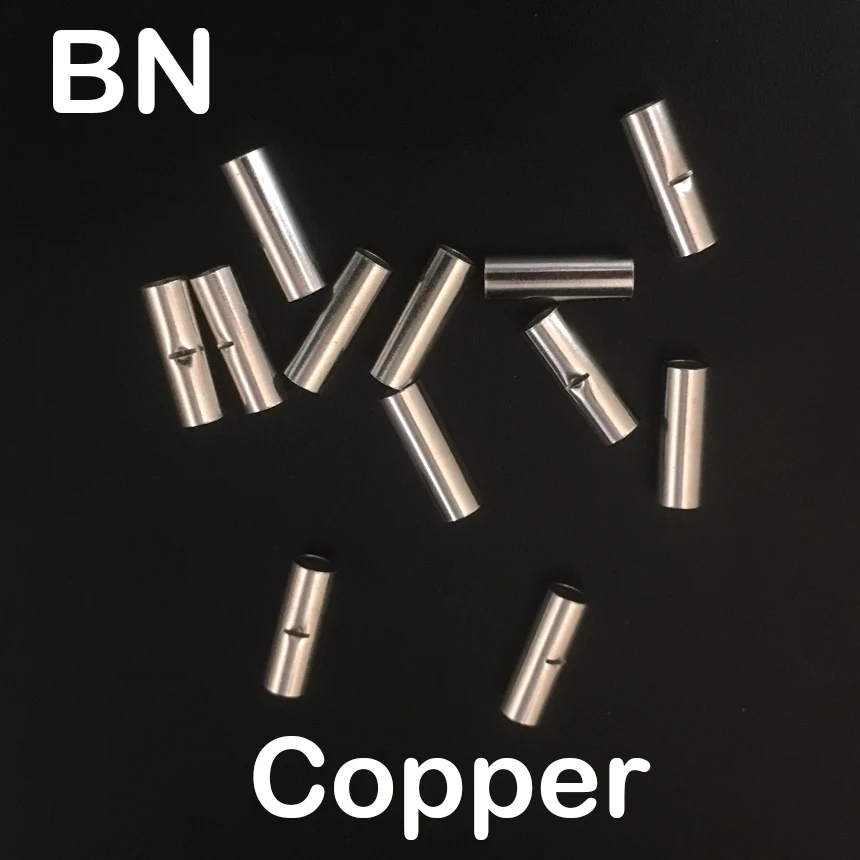 

BN5.5 BN8 BN14 BN22 BN38 Copper Tin Plated Connector Non-Insulating Naked Cable Ferrule Sleeve Tube Lug Cord End Crimp Terminal