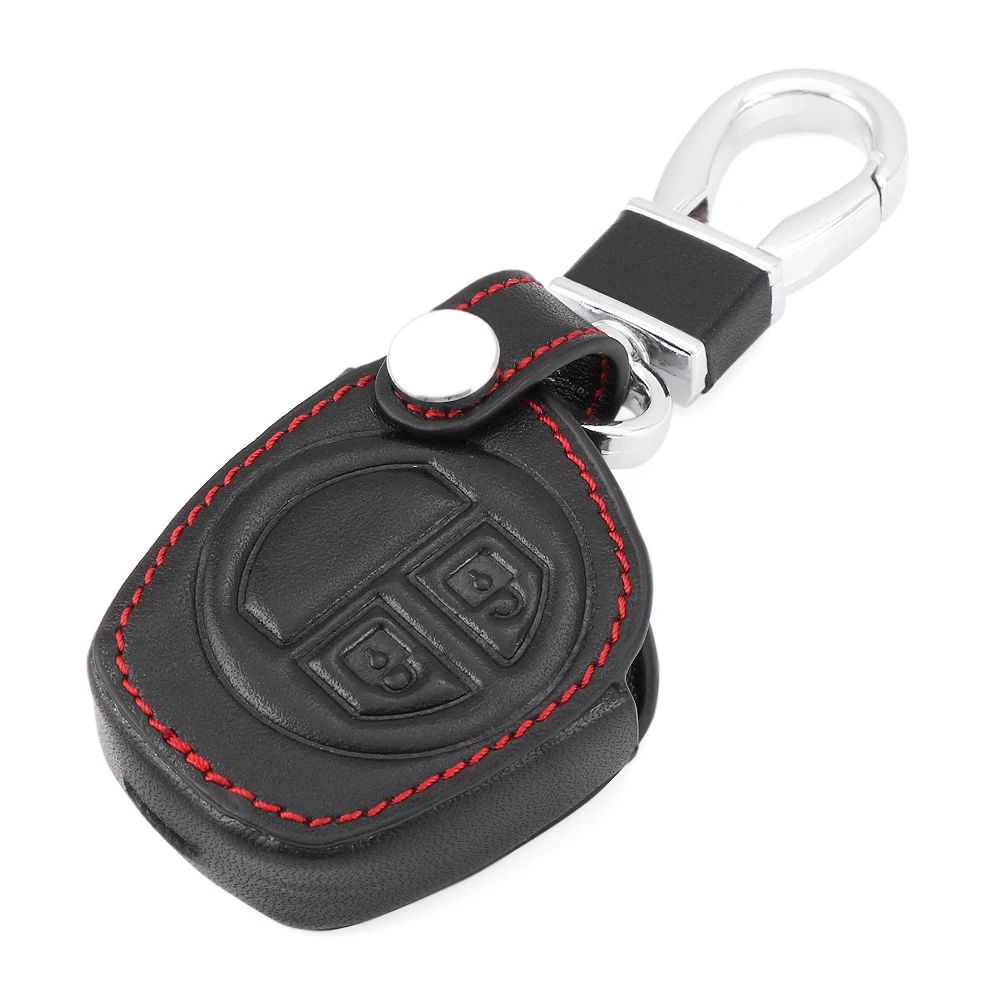

1PCS NEW REPLACEMENT SOFT LEATHER CASE COVER HOLDER FOR SUZUKI SWIFT GRAND VITARA IGNIS ALTO 2 BUTTONS REMOTE KEY FOB SHELL