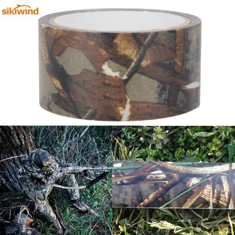 

10mx0.5m Camo Duct Tape Gun Hunting Camping Camouflage Tape Wrap Outdoor Hunting Shooting Accessories Dustproof Waterproof Tapes