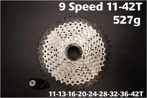 Zracing для ALIVIO/DEORE/SLX/XT велосипедная кассета 9 10 11 скоростей MTB велосипед freewheel 11-42 T/11-46 T/11-50 T/11-52 T - Цвет: 9S 11-42T