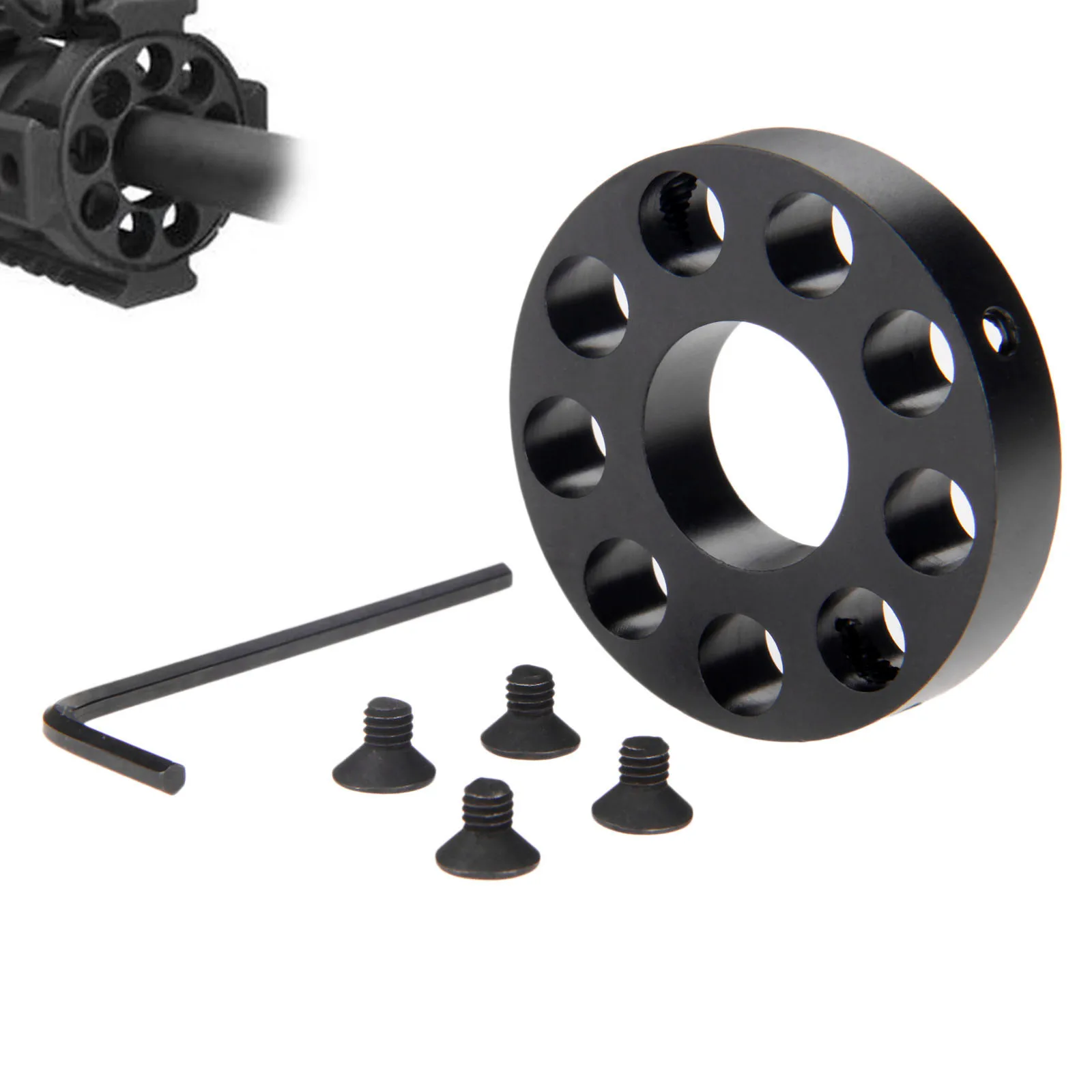 التكتيكية 45 ملليمتر الجبهة نهاية كاب الدائري ل. 223 بالأسهم الحرة رباعية السكك الحديدية الغاز كتلة Handguard برميل الجوز الصيد بندقية اطلاق النار ... التكتيكية 45 ملليمتر الجبهة نهاية كاب الدائري ل. 223 بالأسهم الحرة رباعية السكك الحديدية الغاز كتلة Handguard برميل الجوز الصيد بندقية اطلاق النار ...