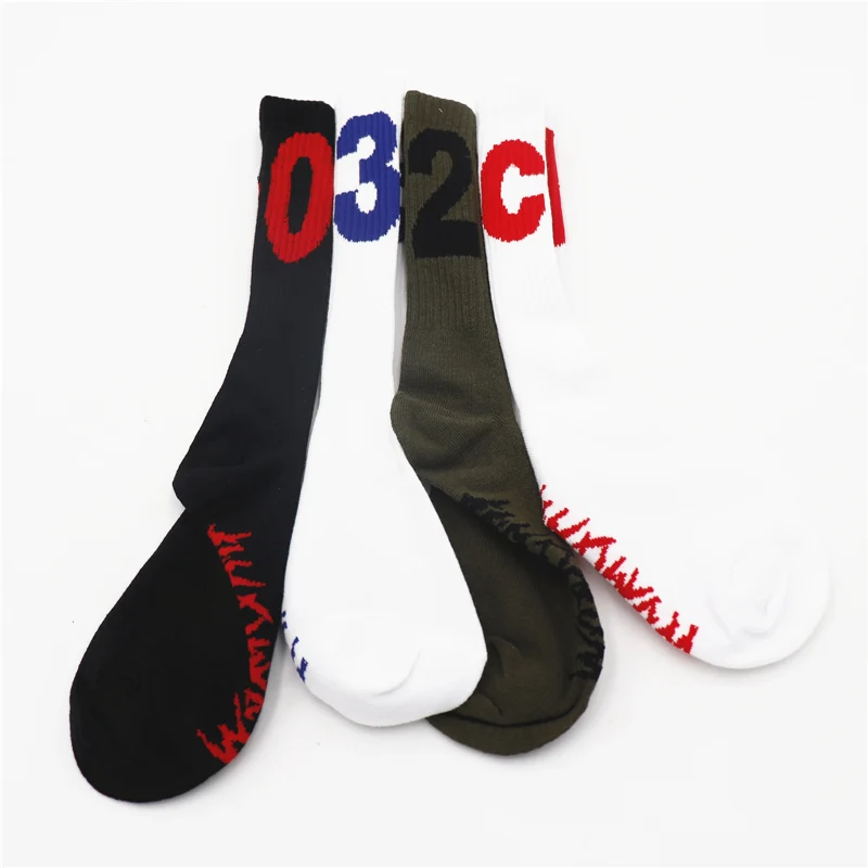 

032C women men long socks gifts kanye weset hip hop casual street style summer justin bieber crew cotton funny crew scoks