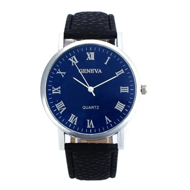 

High Quality Drop shipping Retro Design Leather Band Analog Alloy Quartz Wrist Watch Relogio Masculino