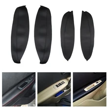 1 paio In Pelle Microfibra Anteriore/Posteriore Pannelli Porta Bracciolo Coperture di Protezione Trim per Nissan QASHQAI J10 2007-2012 2013 2014 2015